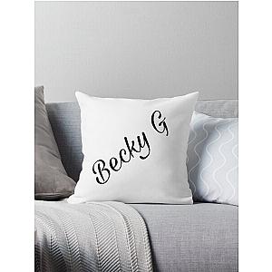 Becky G black and white printed fashionable design art Throw Pillow