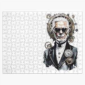 Karl Lagerfeld as Steampunk Jigsaw Puzzle