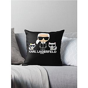 karl sticker 3 Classic Throw Pillow