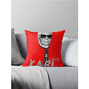 i love Karl Throw Pillow