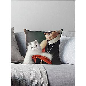 Karl & Cat 2 Throw Pillow