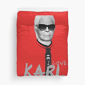 i love Karl Duvet Cover