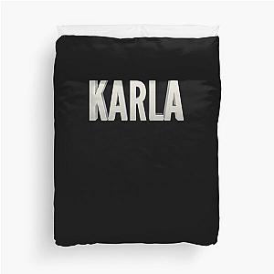 First name Karla Duvet Cover