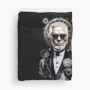 Karl Lagerfeld as Steampunk Duvet Cover