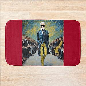 Unmatched Elegance- Karl Lagerfeld on the Catwalk Bath Mat