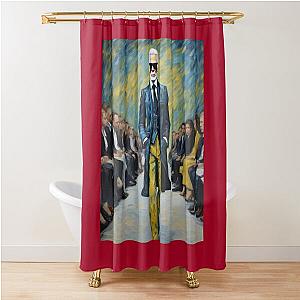 Unmatched Elegance- Karl Lagerfeld on the Catwalk Shower Curtain