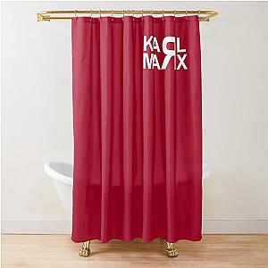 Soviet Art Original Karl Marx Design Shower Curtain