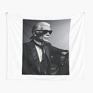 Portrait of Karl Lagerfeld Tapestry