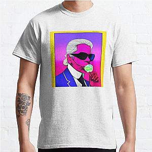 Karl Lagerfeld eats cotton candy Classic T-Shirt