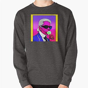 Karl Lagerfeld eats cotton candy Pullover Sweatshirt