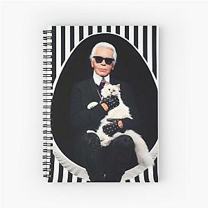 Karl Lagerfeld Fanart Spiral Notebook