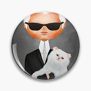 Karl Lagerfeld illustration Pin