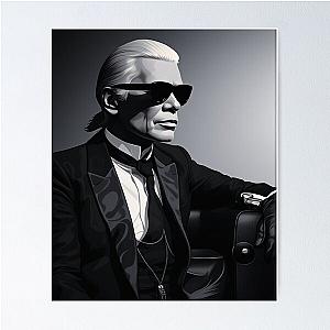 Portrait of Karl Lagerfeld Poster