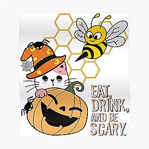 halloween pumpkin bee and puppycat  Poster RB1807