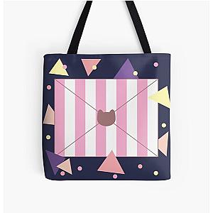 bee and puppycat letter All Over Print Tote Bag RB1807