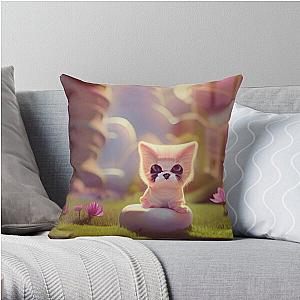 Bee and puppycat Throw Pillow RB1807