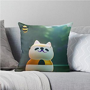 Bee and puppycat Throw Pillow RB1807