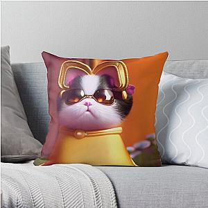 Bee and puppycat Throw Pillow RB1807