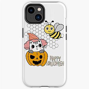 halloween pumpkin bee and puppycat  iPhone Tough Case RB1807