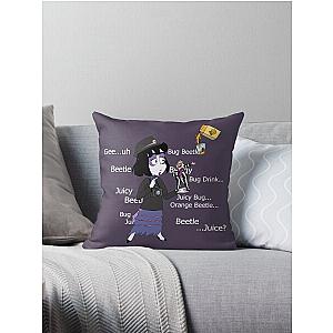 Beetlejuice and Lydia Meeting Throw Pillow