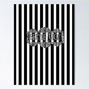 Black and White Beetlejuice Wallpaper Poster