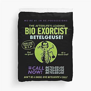 Beetlejuice Afterlife's Leading Bio Exorcist Betelgeuse Ad For Halloween Party, Beetlejuice Gift Duvet Cover