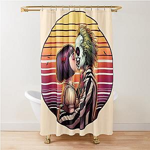 Beetlejuice Love Shower Curtain