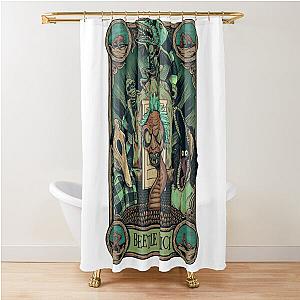 Beetlejuice Beetlejuice Vintage merch Horror   Shower Curtain