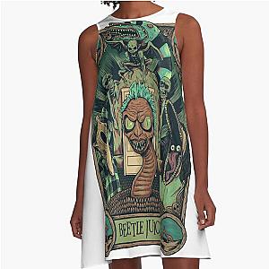 Beetlejuice Beetlejuice Vintage merch Horror   A-Line Dress