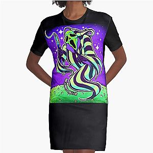 beetlejuice ghostface Graphic T-Shirt Dress