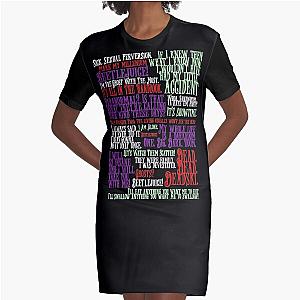 Beetlejuice Quotes Graphic T-Shirt Dress