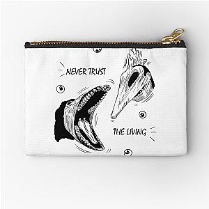 Beetlejuice - "Never Trust The Living"  Zipper Pouch