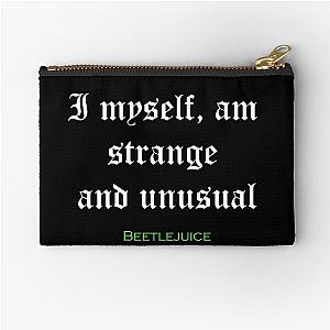 Beetlejuice Zipper Pouch