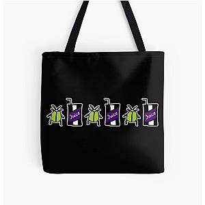 Beetlejuice Beetlejuice Beetlejuice (white border) All Over Print Tote Bag