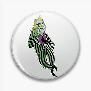 Cartooned Beetlejuice Pin