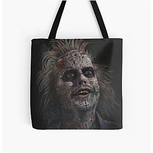 Gangster Juice, Beetlejuice Tattoo Portrait, Beetlejuice Beetlejuice Tattoo Beast All Over Print Tote Bag