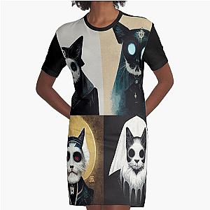 Belial Behemoth Beelzebub Graphic T-Shirt Dress