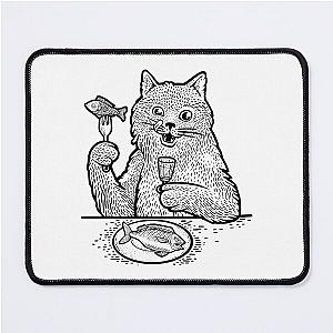 Behemoth cat sketch Mouse Pad