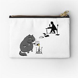 Manuscripts don't burn - The Master & Cat Behemoth - Funny Mikhail Bulgakov "The Master and Margarita" Gift Zipper Pouch