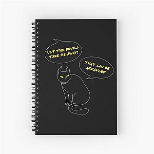 Behemoth the Cat as a devil Spiral Notebook