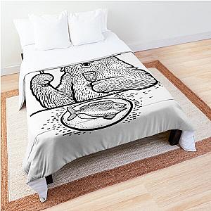 Behemoth cat sketch Comforter