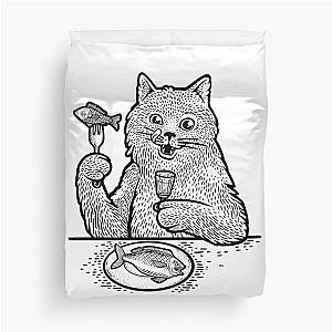 Behemoth cat sketch Duvet Cover