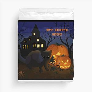 Behemoth wishes you Happy Halloween Witches   Duvet Cover