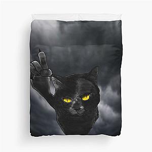 Black Cat Behemoth (Master and Margarita) Duvet Cover