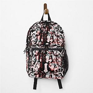 punk psychedelic star pattern Backpack