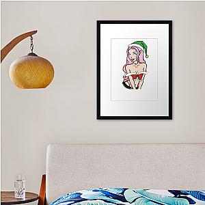 Xmas Belle Delphine Framed print Premium Merch Store