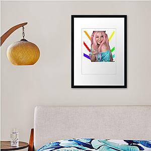 Belle Delphine Pointing Framed print Premium Merch Store