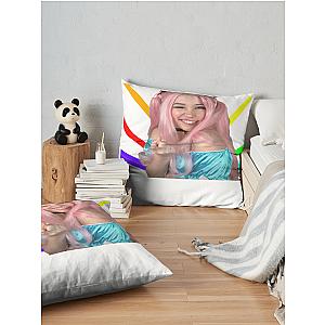 Belle Delphine Pointing Throw Pillow Premium Merch Store