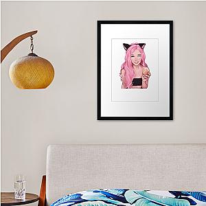 Beautiful Belle Delphine Framed print Premium Merch Store