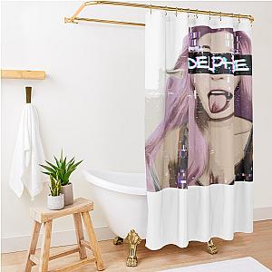 Belle Delphine Glitch Shower Curtain Premium Merch Store